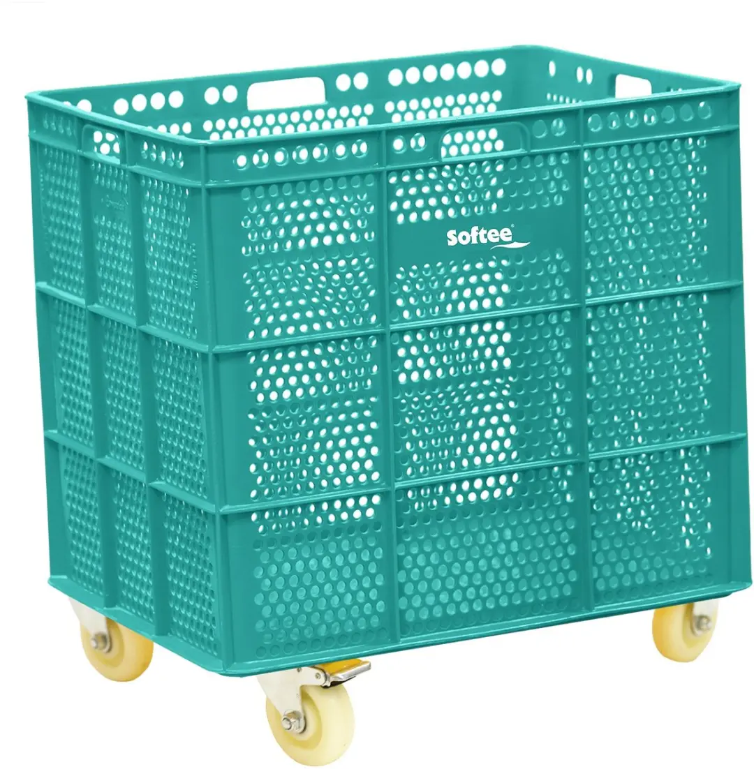 Softee Pu Mand Met Wielen Groen 47.5x53.5x62 cm