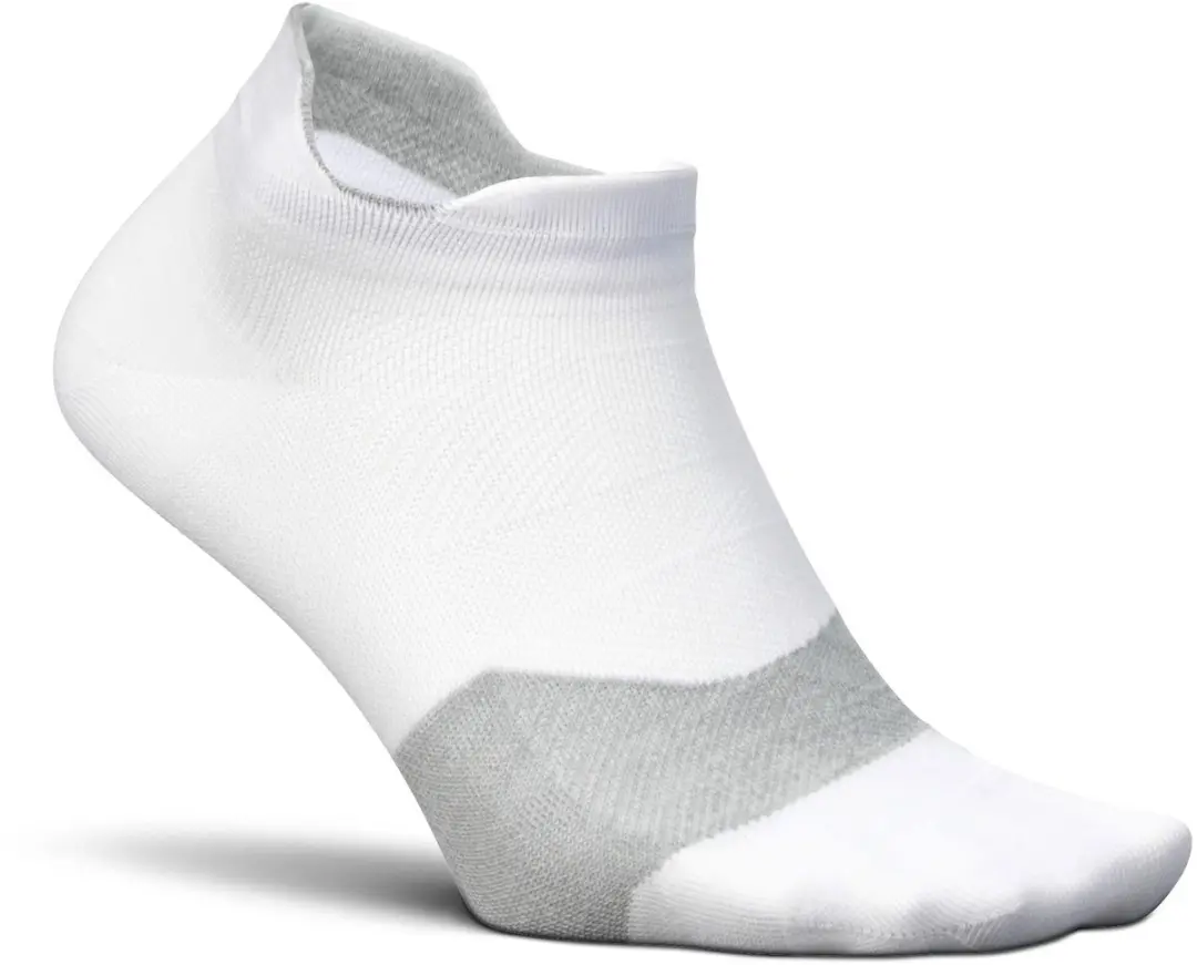 Feetures Elite Ultra Light No Show Hardloopsokken - Wit - afbeelding 2 van 6