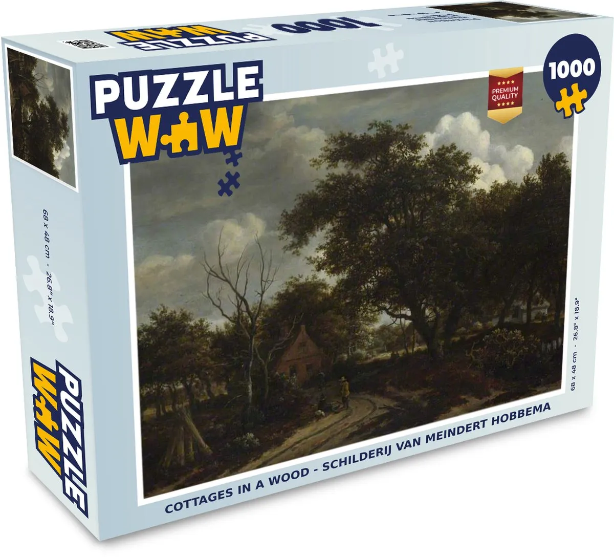 PuzzleWow Cottages in a Wood Legpuzzel 1000 Stuks