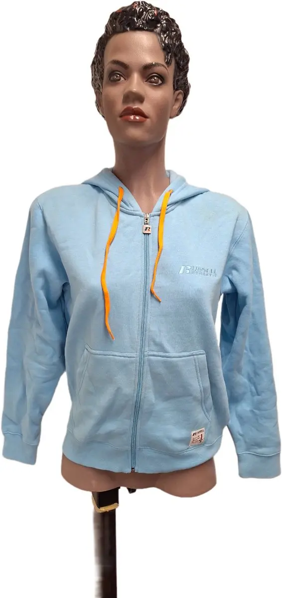 RUSSELL ATHLETIC/ HOODY/ LONG ZIPPER / AQUA/ X