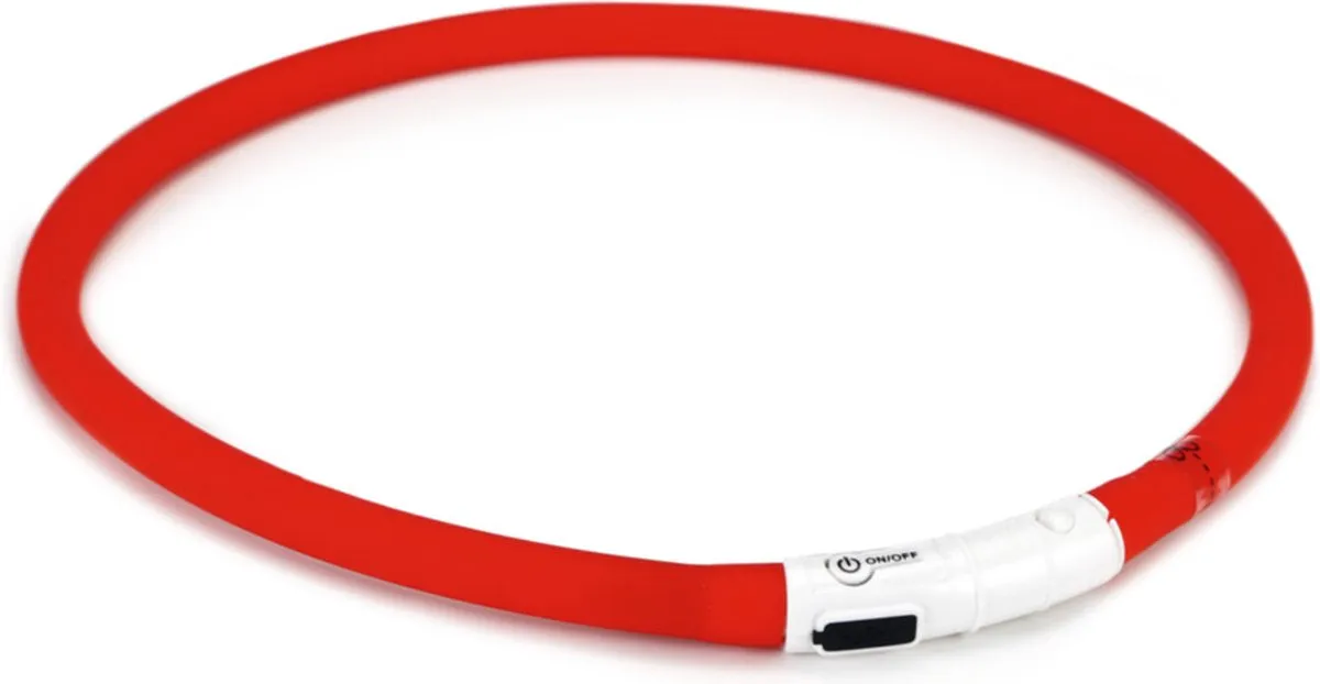 Beeztees Dogini Halsband - Rood - 70 cm