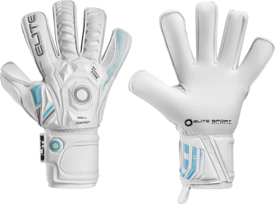Elite Sport Supreme Keepershandschoenen - Wit/Lichtblauw - Maat 7 - afbeelding 4 van 5