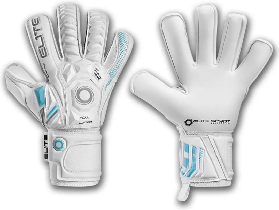 Elite Sport Supreme Keepershandschoenen - Wit/Lichtblauw - Maat 7 - afbeelding 5 van 5