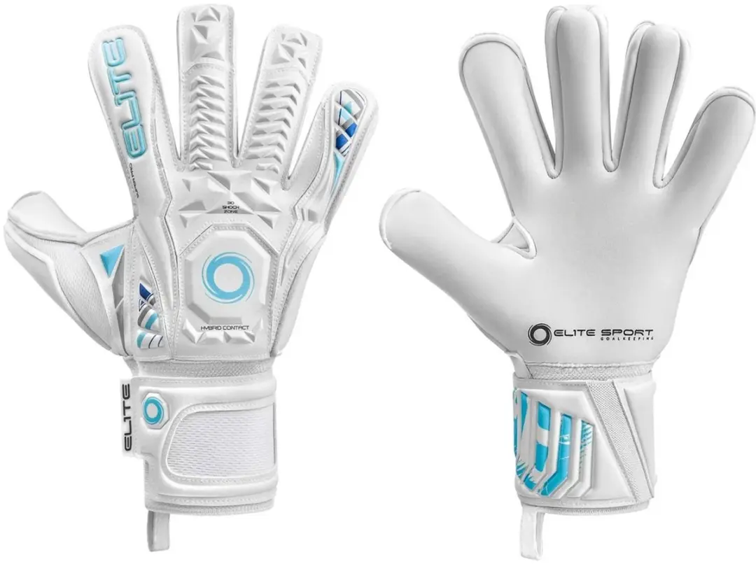 Elite Sport Supreme Keepershandschoenen - Wit/Lichtblauw - Maat 7 - afbeelding 2 van 2