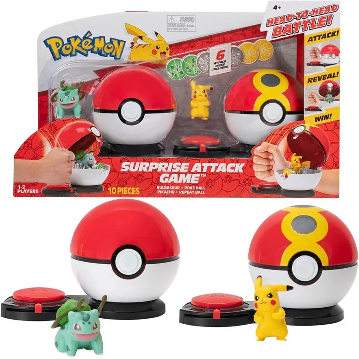 Pokémon Surprise Attack Game Pikachu & Bulbasaur