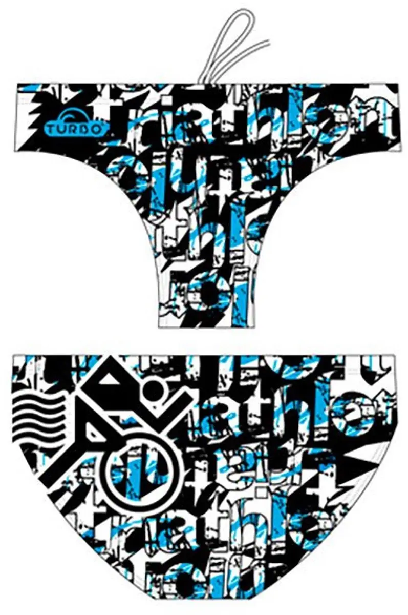 Turbo Multi Triathlon Waterpolo Zwemslip Zwart 9-10 Years Jongen