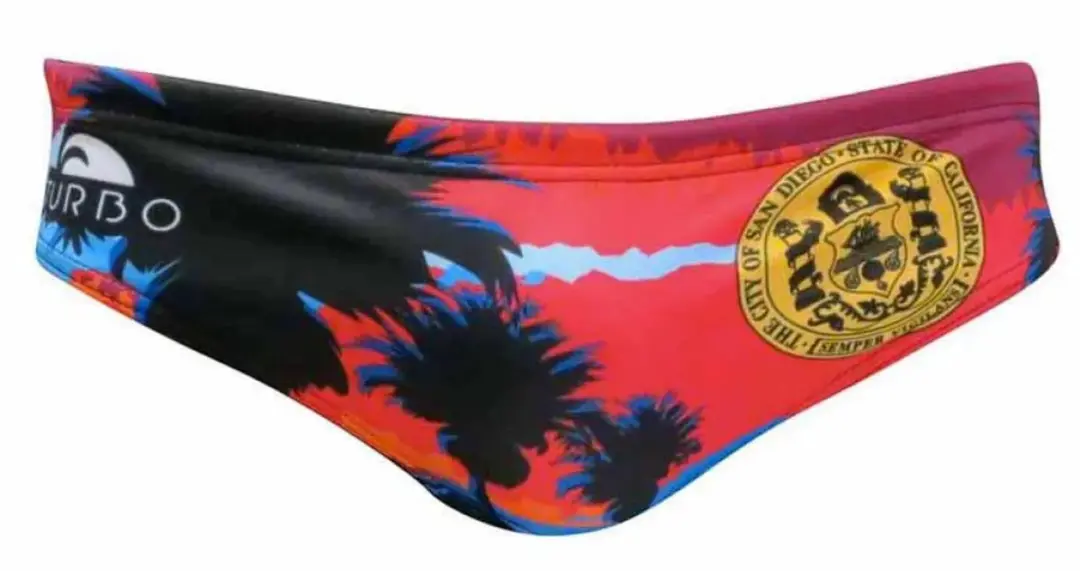 Turbo San Diego Pro Resist Zwemslip Rood,Zwart 9-10 Years Jongen