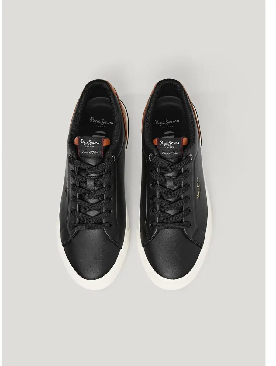Pepe Jeans Kenton Campus Trainers - Zwart - afbeelding 2 van 2