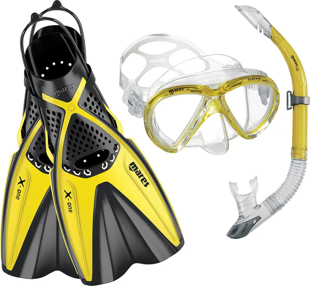 Mares X-One Marea Snorkelset - Geel/Zwart - afbeelding 6 van 6