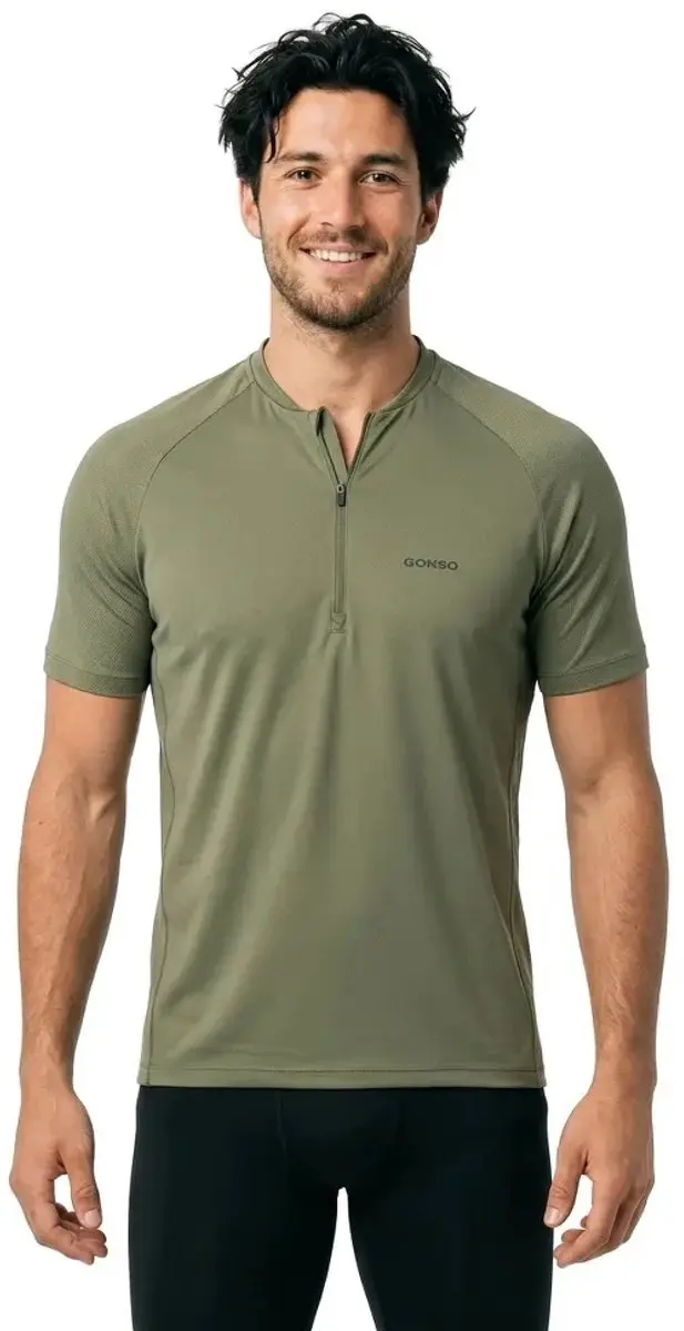 Gonso Sitivo Blue Wielertrui Heren - Groen - 4XL - afbeelding 3 van 4