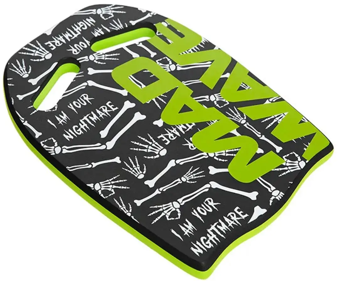 Mad Wave Ergo Printed Kickboard Zwart