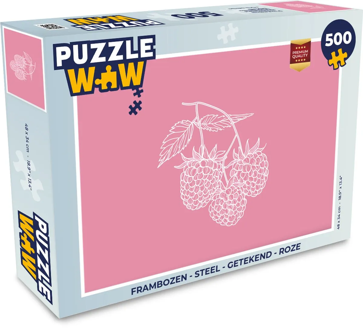 PuzzleWow Frambozen Legpuzzel 500 Stuks