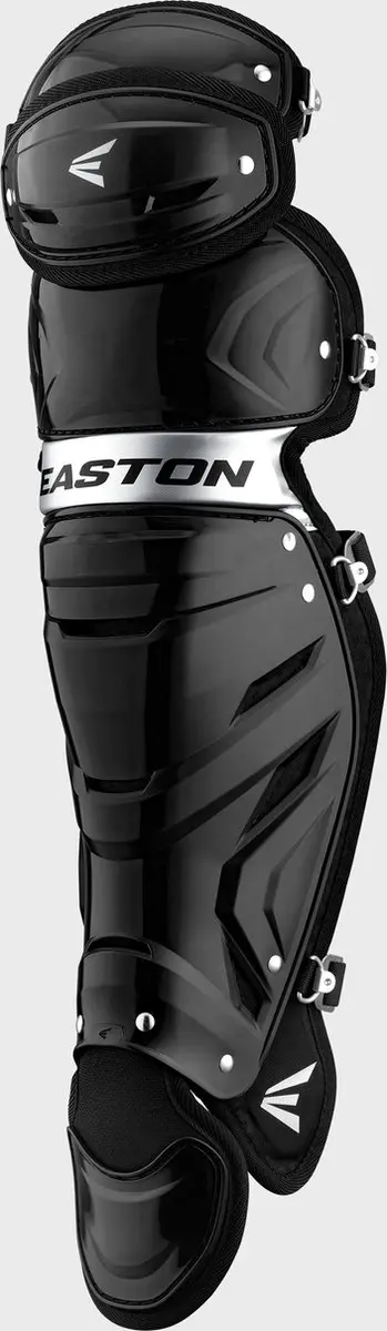 Easton GAMETIME Honkbal Catcher Legguards Jeugd Zwart/Silver