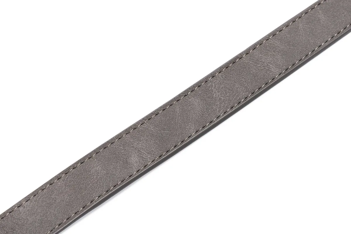 Beeztees Balacron Ax Kunstleer Hondenriem - 130cm x 2.5cm - Grijs