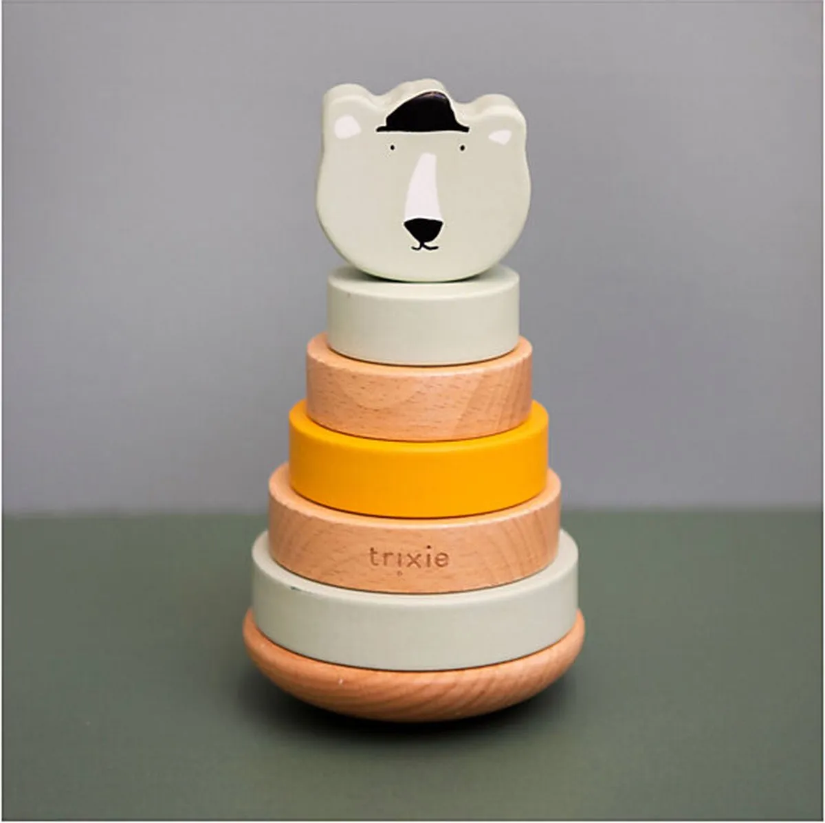 Trixie Houten Stapeltoren Mr. Polar Bear - Groen