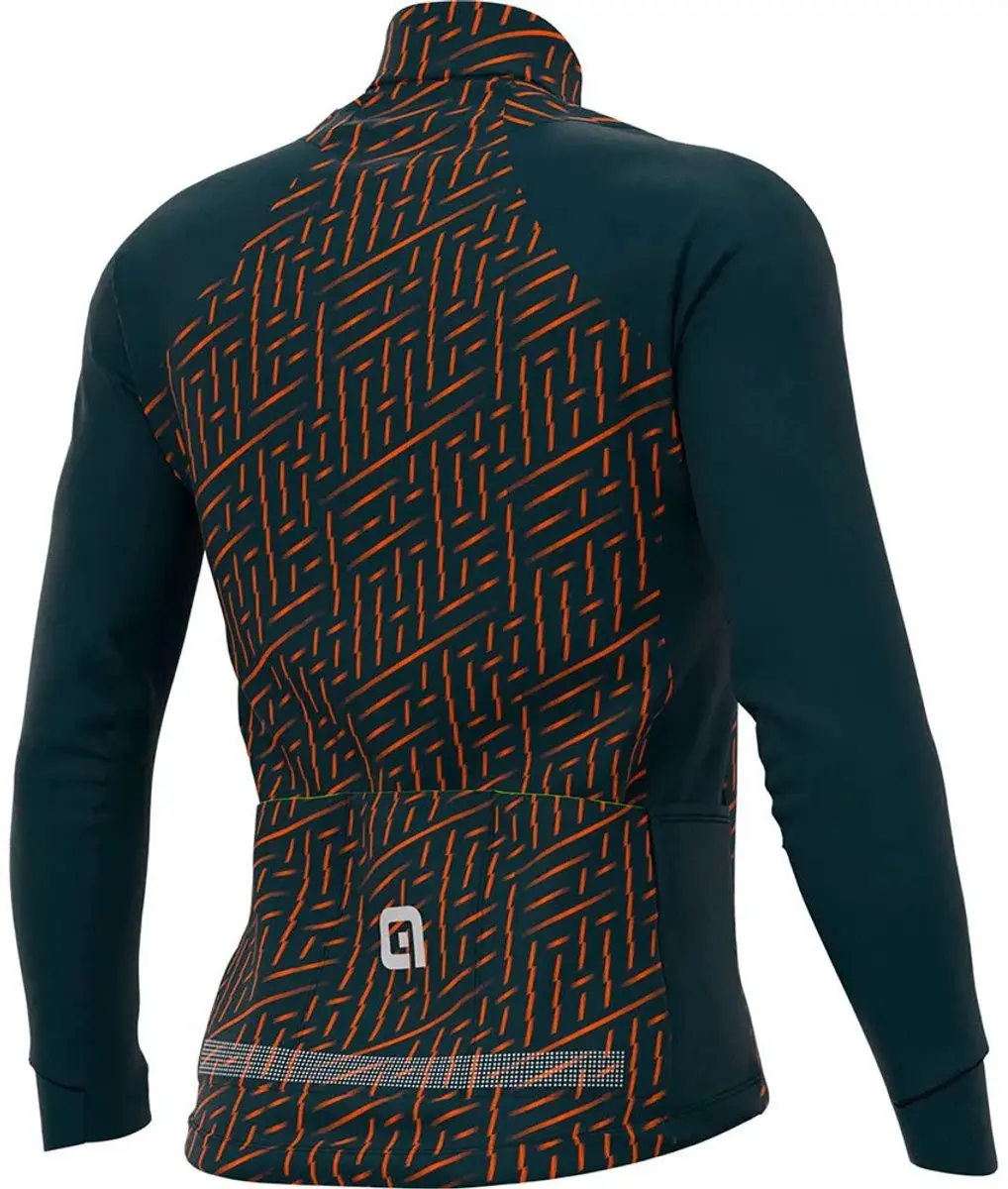 Alé Fietsshirt Lange Mouw PRR Green Bolt - Oranje - M - afbeelding 2 van 6