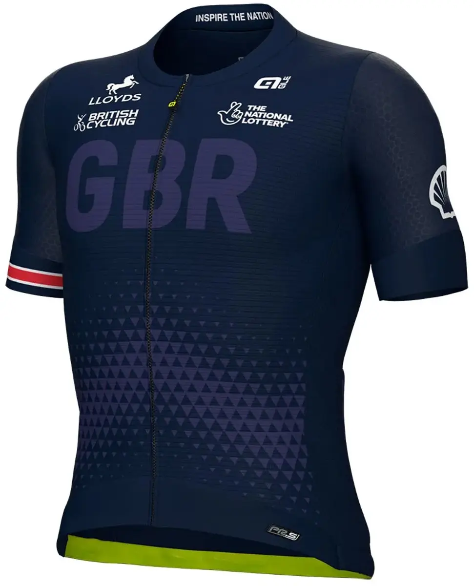Ale Pr-s 2.0 Federazione Britannica Training Korte Mouw Wielertrui Blauw L Man