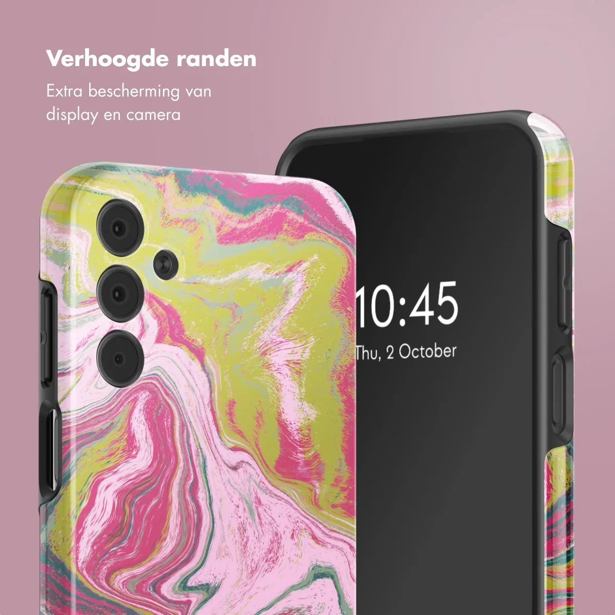 Selencia Hoesje Samsung Galaxy A15 Marble Pink - afbeelding 6 van 6
