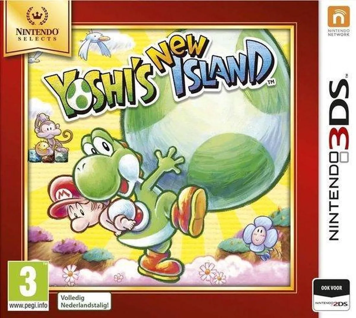 Nintendo Yoshi's New Island Nintendo Selects - Game - 2 Spelers