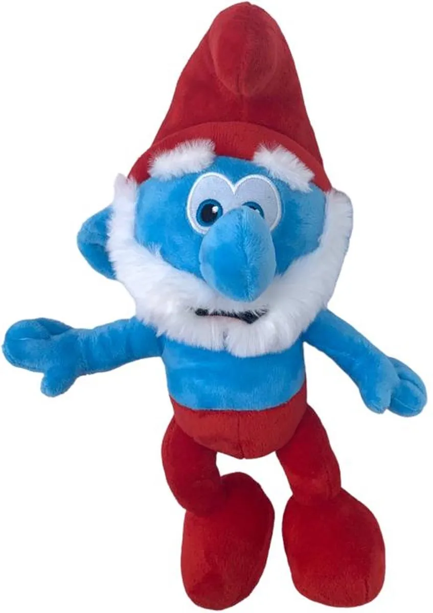 De Smurfen Grote Smurf Knuffel 35cm Pluche