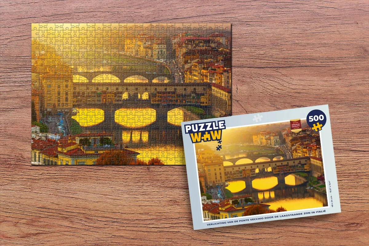 PuzzleWow Ponte Vecchio Legpuzzel 500 Stuks