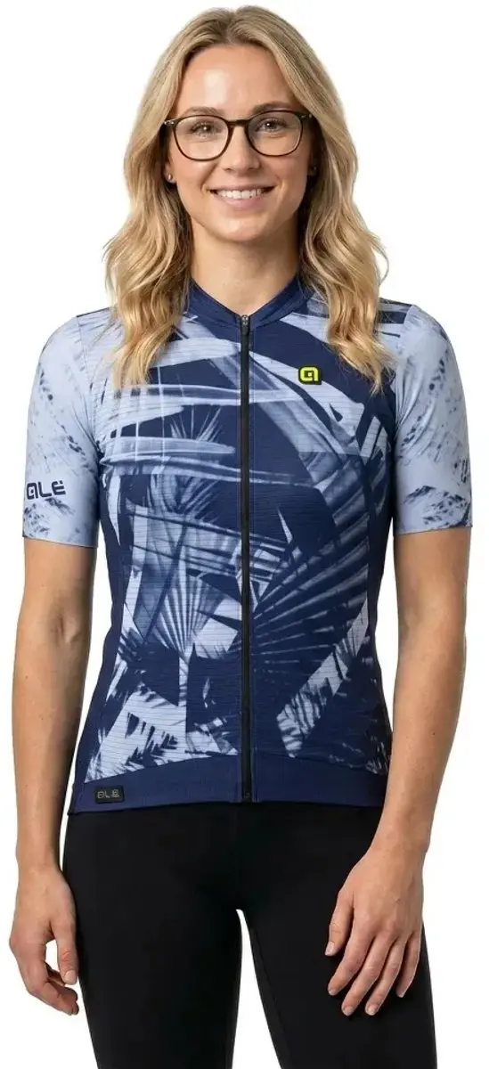 Alé PR-E Palm Korte Mouw Wielertrui Blauw