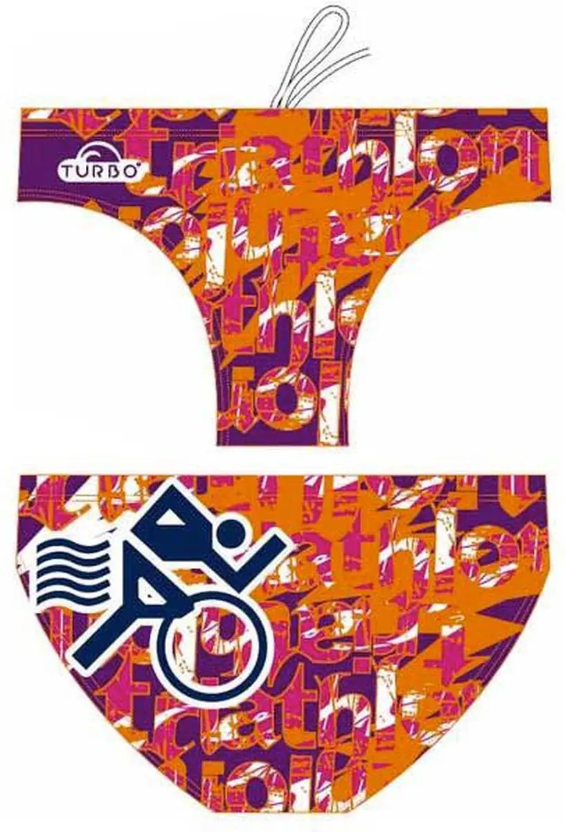 Turbo Multi Triathlon Zwemslip Oranje S Man