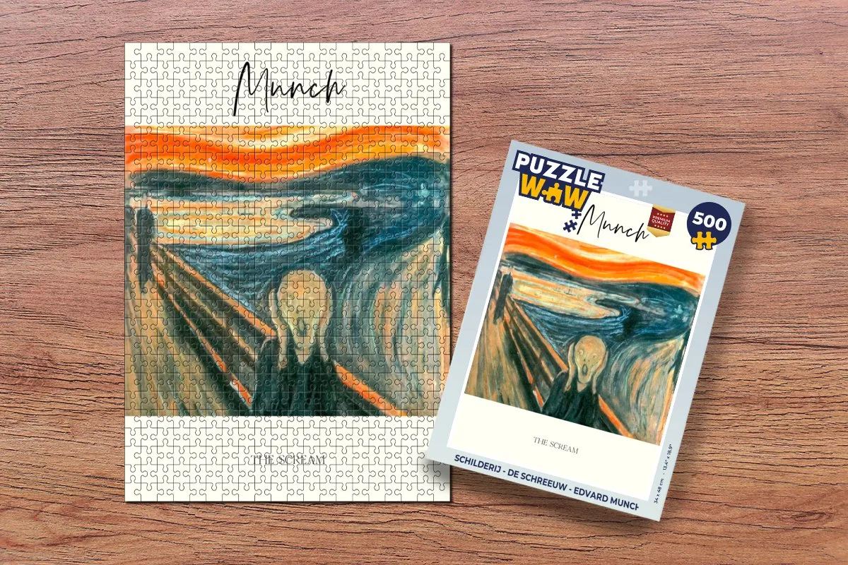 PuzzleWow De Schreeuw Edvard Munch Legpuzzel 500 Stuks - Multicolor