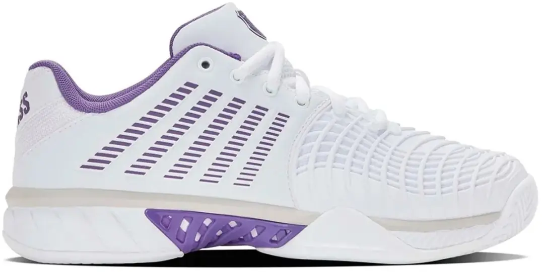 K-Swiss Express Light 3 Dames Tennisschoenen - Wit/Paars - afbeelding 6 van 6