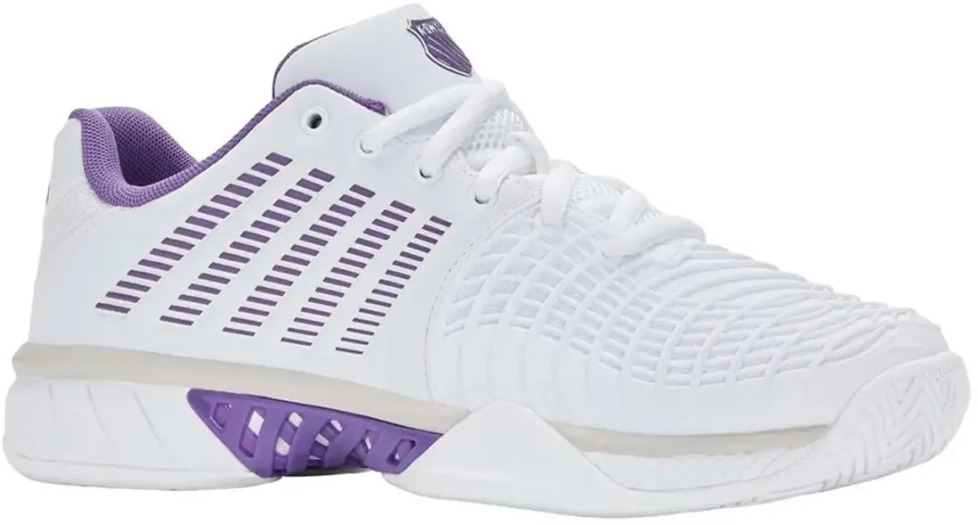 K-Swiss Express Light 3 Dames Tennisschoenen - Wit/Paars - afbeelding 5 van 6