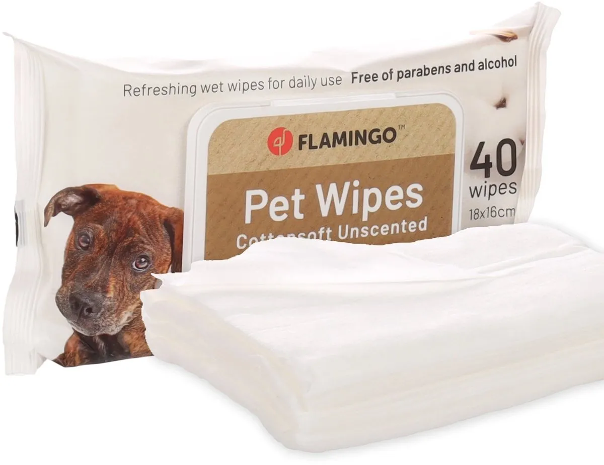 Flamingo Reini Verzorgingsdoekjes Honden