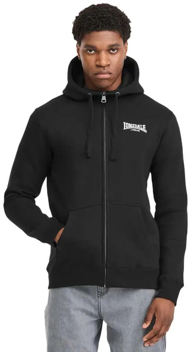 Lonsdale Burrard Sweatshirt Met Rits Zwart M Man