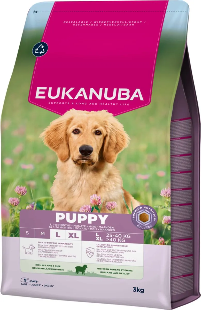 Eukanuba Life Care Dog Puppy & Junior Large Lam en Rijst
