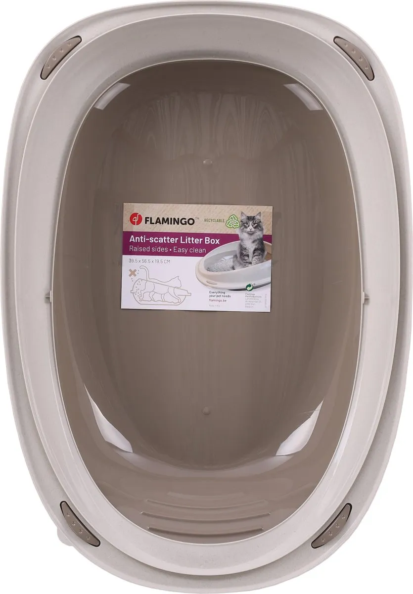 Flamingo Kattenbak Jota - Taupe L