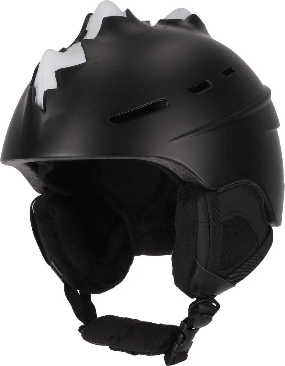 Skihelm voor Kinderen en Volwassenen| Matzwart| Crazy Safety|EN1077 Certificatie