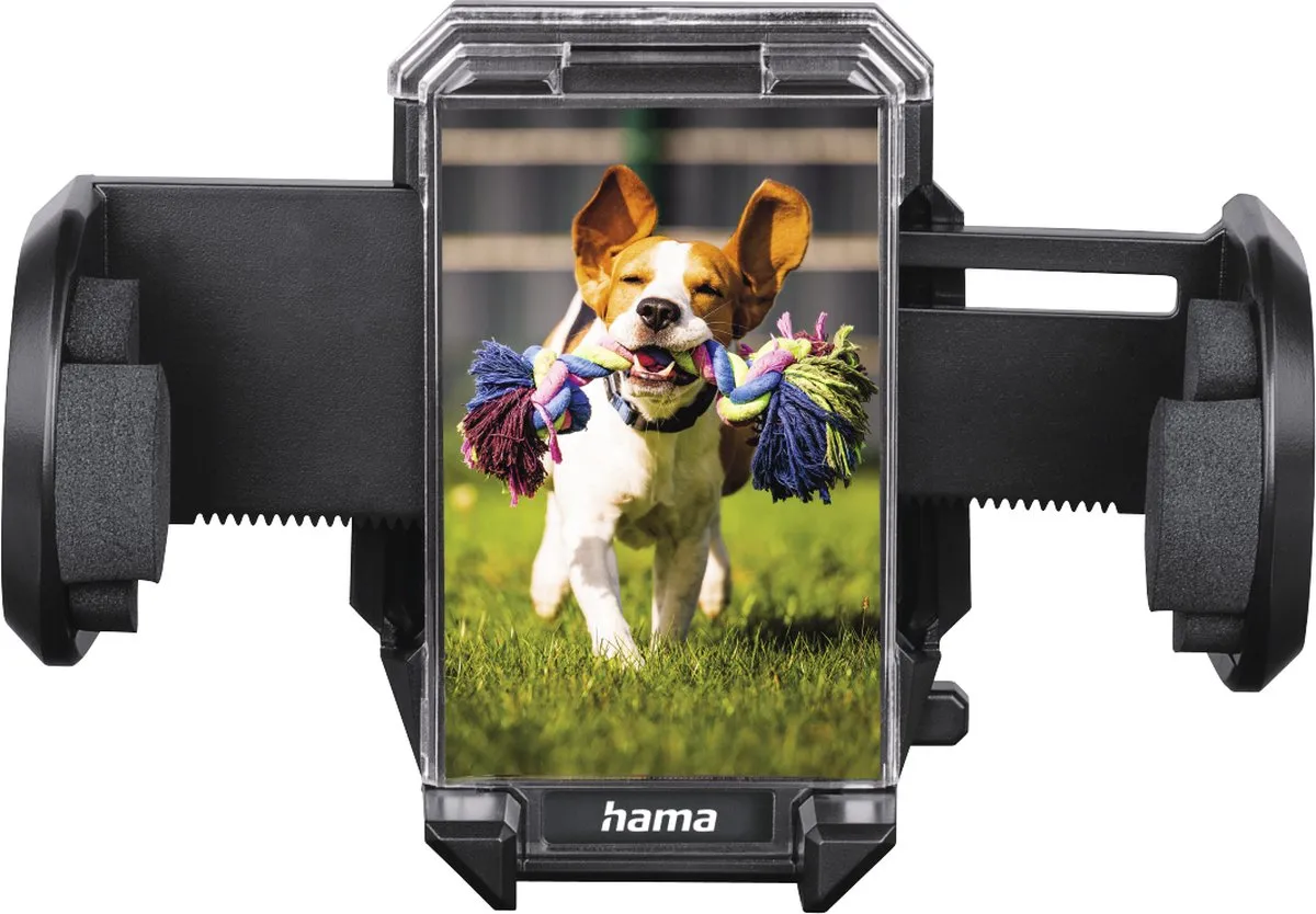 Hama 2in1 GSM-houder Auto - Universeel 11" - 360° Draaibaar - Zwart