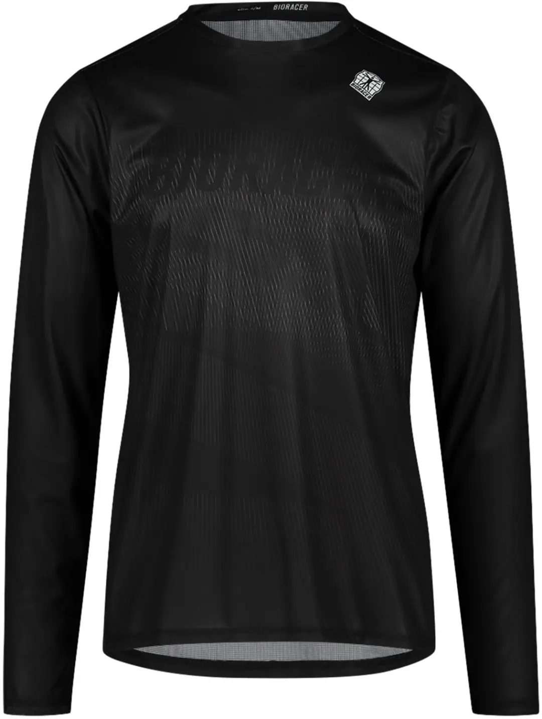 BIORACER Off Road Fietsshirt Heren Lange Mouwen Zwart