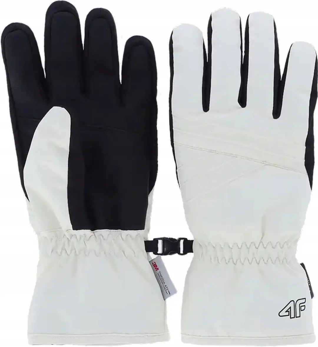 Dames skihandschoenen 4F FGLF159 crème maat XL