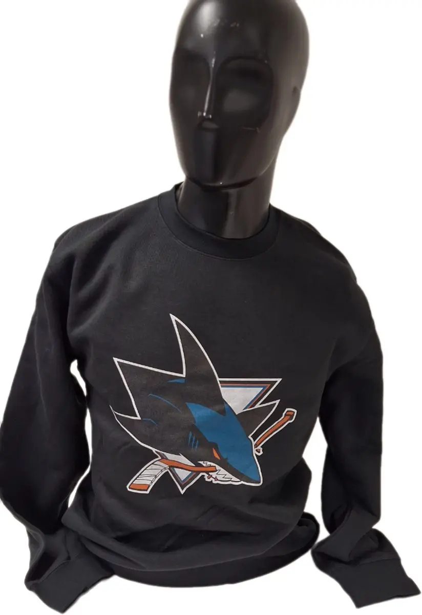 SAN JOSE SHARKS -CREWNECK-BLACK-M