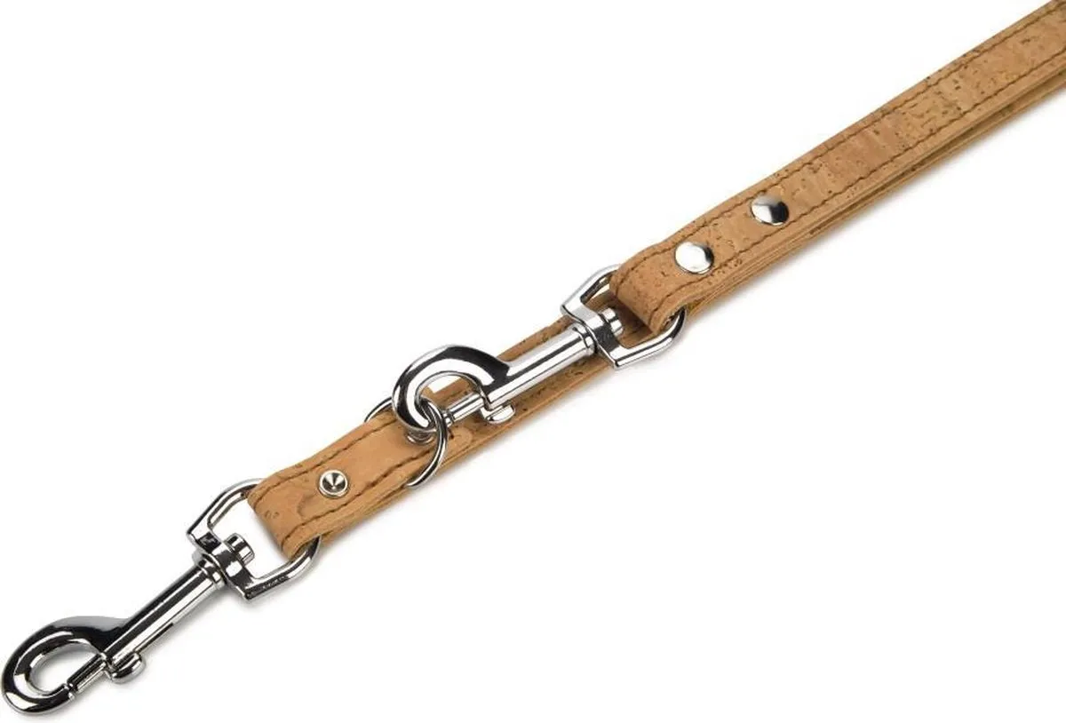 Beeztees Leren Dressuurlijn Cork Naturel 200cm x 18mm