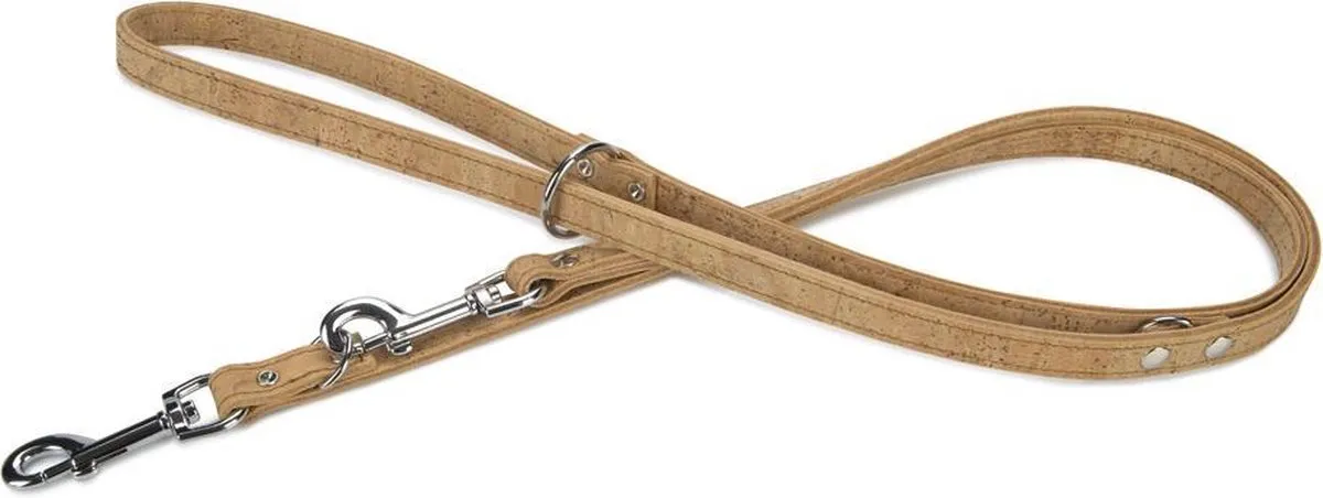 Beeztees Leren Dressuurlijn Cork Naturel 200cm x 18mm