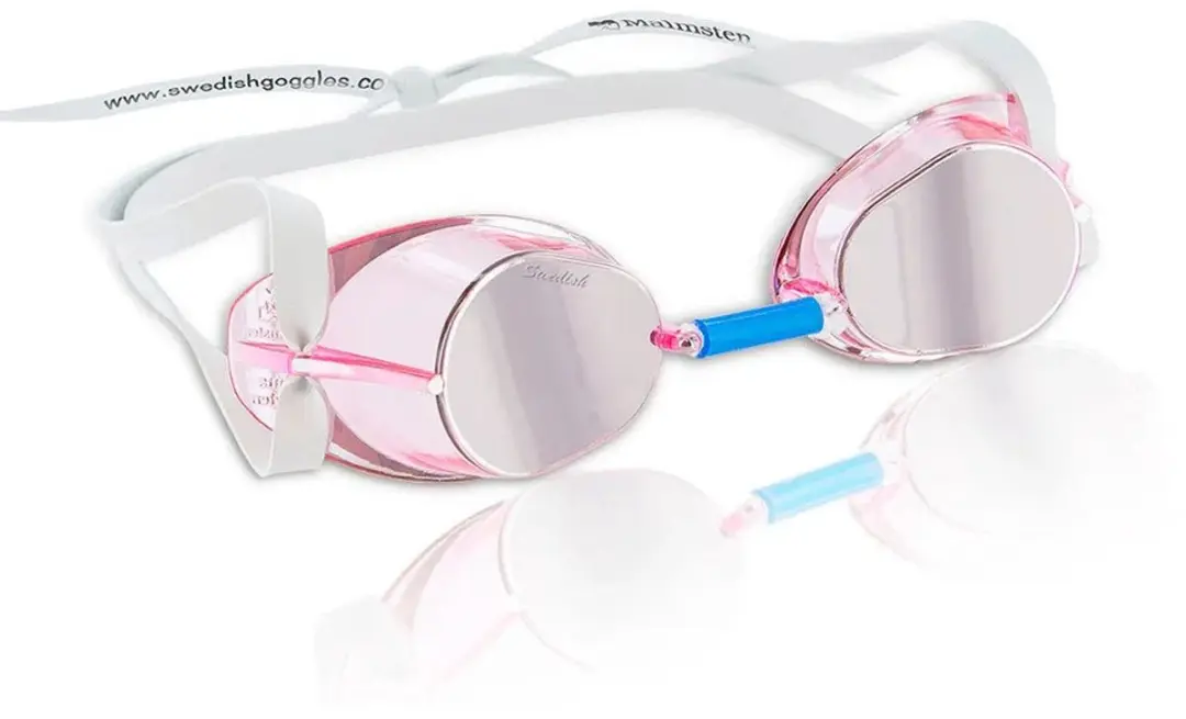 Malmsten Jewel Collection Zwembril - Wit/Roze - afbeelding 2 van 3