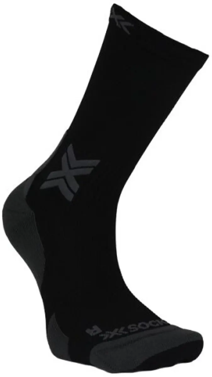 X-Socks Run Discover Crew Hardloopsokken - Zwart/Grijs - afbeelding 5 van 5
