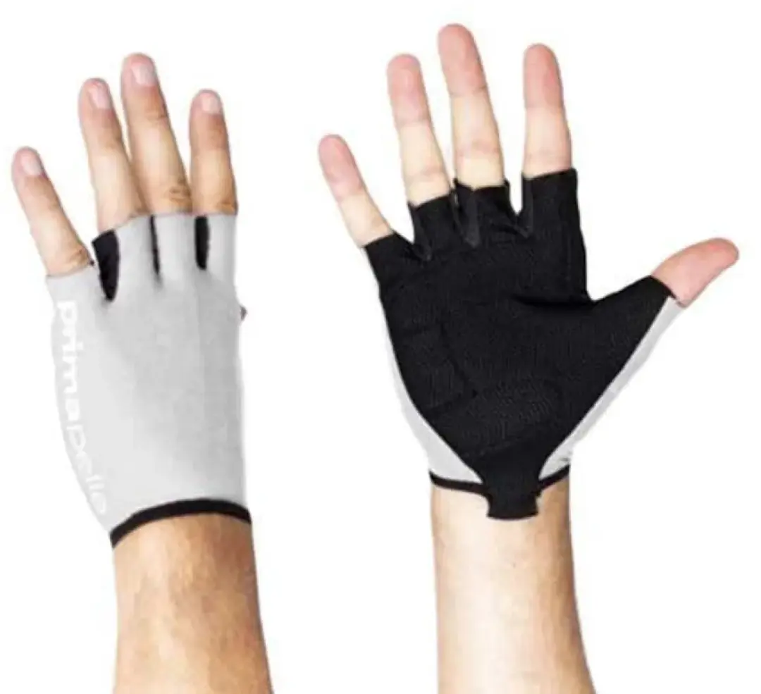 Pissei Prima Pelle Korte Handschoenen - Wit/Grijs - L - afbeelding 3 van 3
