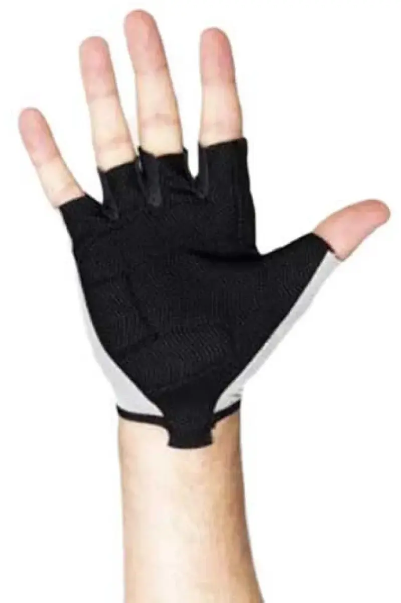 Pissei Prima Pelle Korte Handschoenen - Wit/Grijs - L - afbeelding 2 van 3