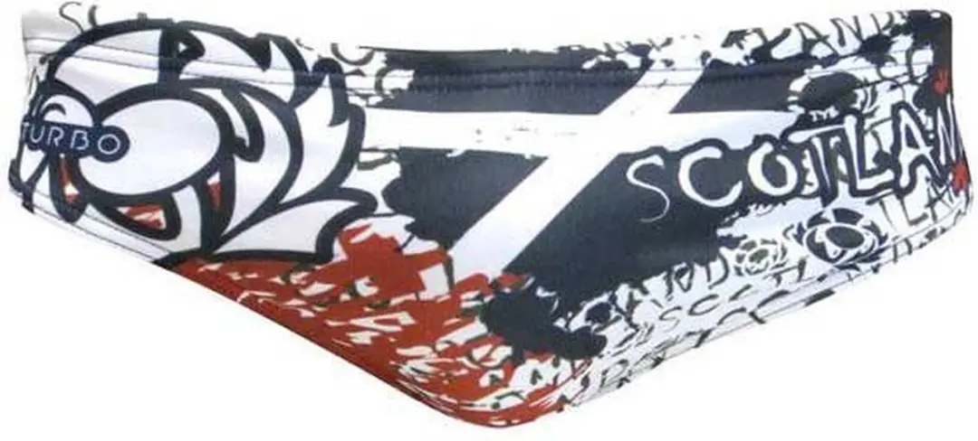 Turbo Scotland Zwemslip Wit 2XL Man