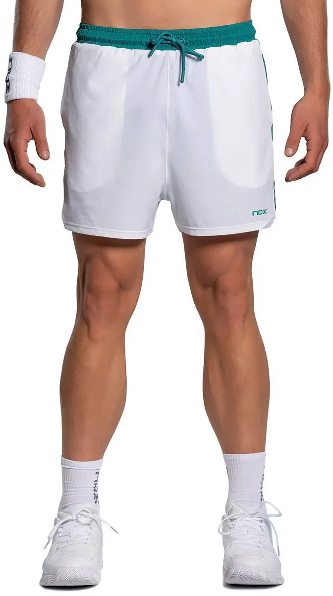 Nox Pro Korte Broek - Wit/Ivy Green - L - afbeelding 2 van 6