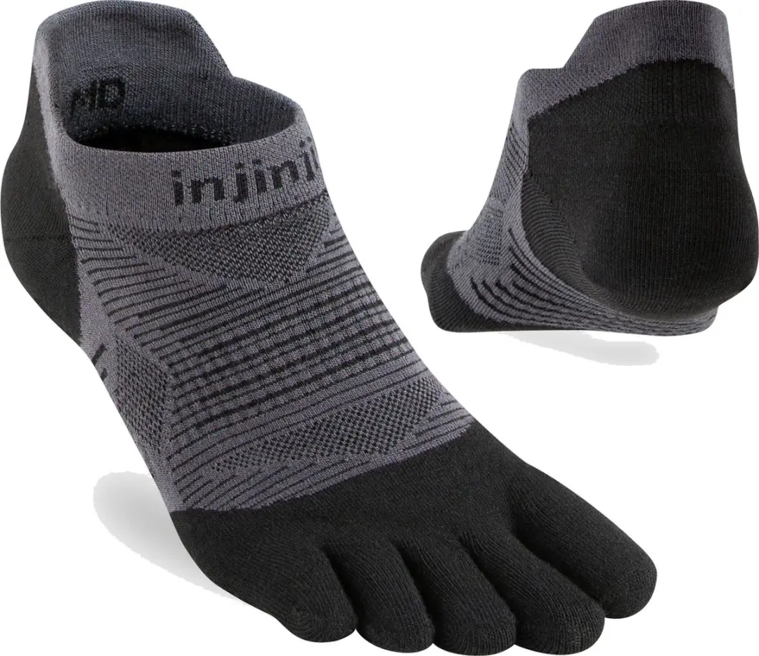 Injinji Original Weight No Show Sokken - Zwart - 37-40 - afbeelding 4 van 4
