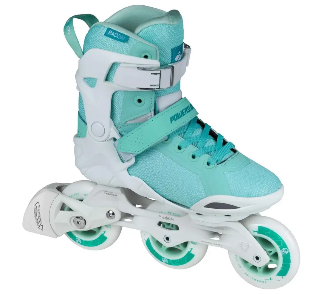 Powerslide Inlineskates Dames - Maat 38 - Lichtblauw/Wit - afbeelding 5 van 6