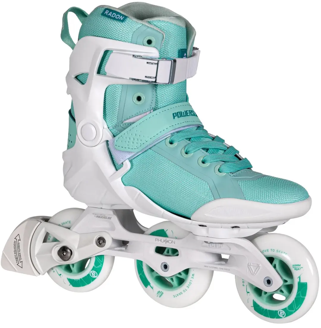 Powerslide Inlineskates Dames - Maat 38 - Lichtblauw/Wit - afbeelding 2 van 6